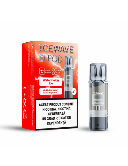 Cartus Icewave 1000 pufuri Watermelon Ice 20 mg.