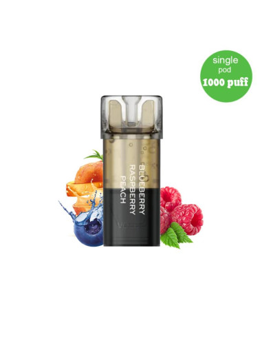 Cartus Vozol 1000 pufuri Blueberry Raspberry Peach 20 mg.