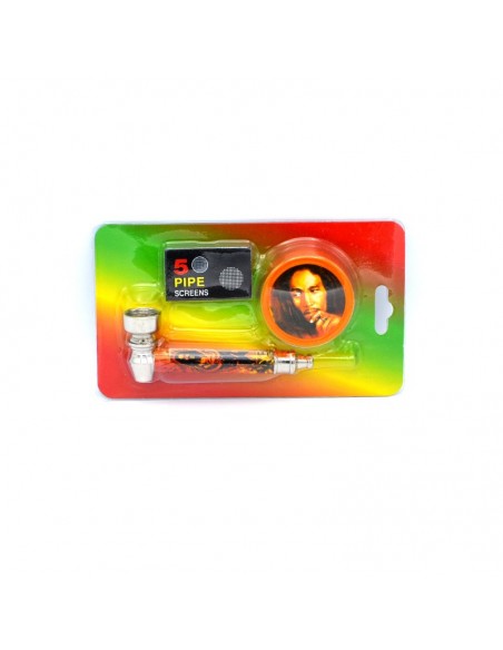 Set mini pipa si grinder plastic Bob / Toro