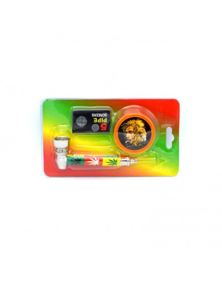 Set mini pipa si grinder plastic Bob / Toro