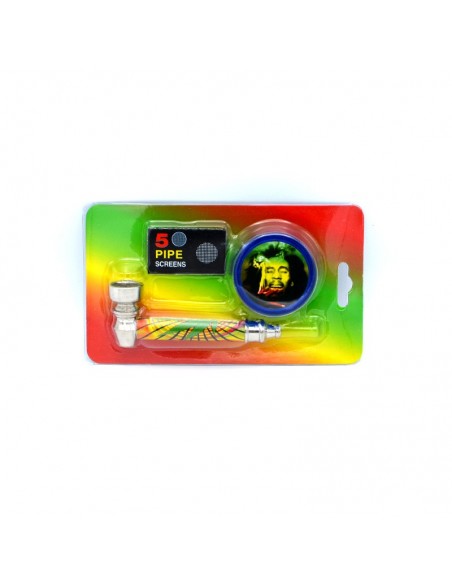 Set mini pipa si grinder plastic Bob / Toro