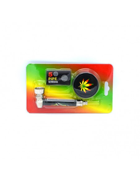 Set mini pipa si grinder plastic Bob / Toro