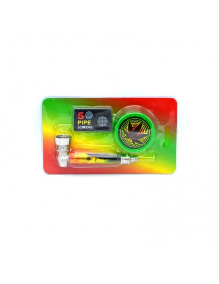 Set mini pipa si grinder plastic Bob / Toro