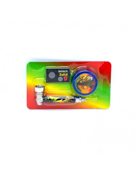 Set mini pipa si grinder plastic Bob / Toro