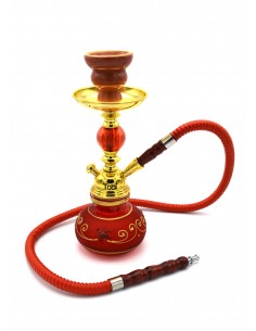 Narghilea Tobi, Mansoura, 1 furtun, Negru, 27 cm 2