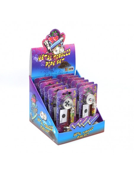 Set mini pipa si grinder 1 Iron Cross / Toro