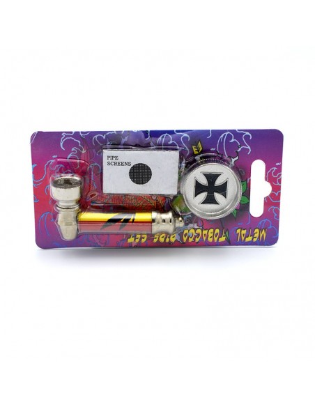 Set mini pipa si grinder 1 Iron Cross / Toro