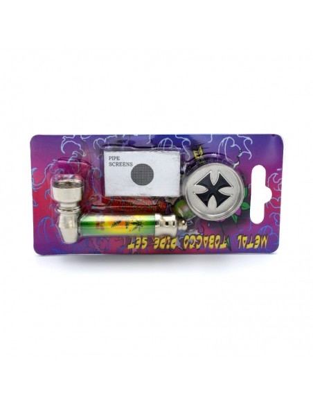 Set mini pipa si grinder 1 Iron Cross / Toro