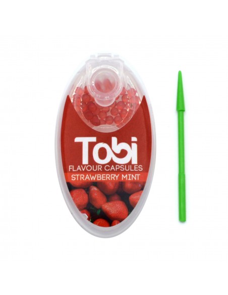 Capsule aromatizante Strawberry Mint Tobi (100 buc.)