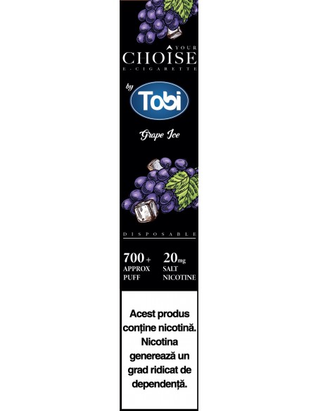 Tigareta electronica 20mg/ml Grape Ice Choise by Tobi