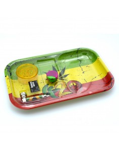 Set (tava rulat+site+grinder+minipipa+pillbox) Rasta / Toro