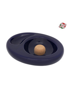 Scrumiera ceramica pipa Blue Cobalt / Chacom