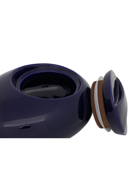 Vas ceramic pentru tutun de pipa cu umidificator Blue Cobalt / Chacom