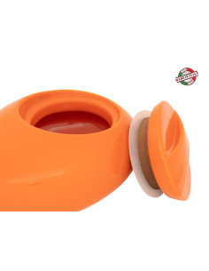 Vas ceramic pentru tutun de pipa cu umidificator Orange / Chacom 2