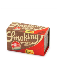 Foita in rola 5m XL Brown + Filtre carton 40 Smoking